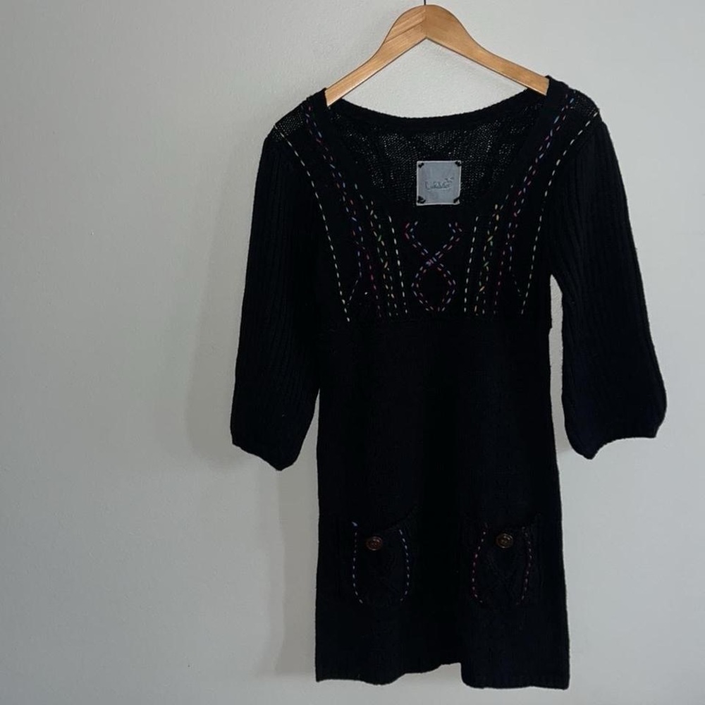 Luluvia Anthropologie Wool Blend Sweater Dress